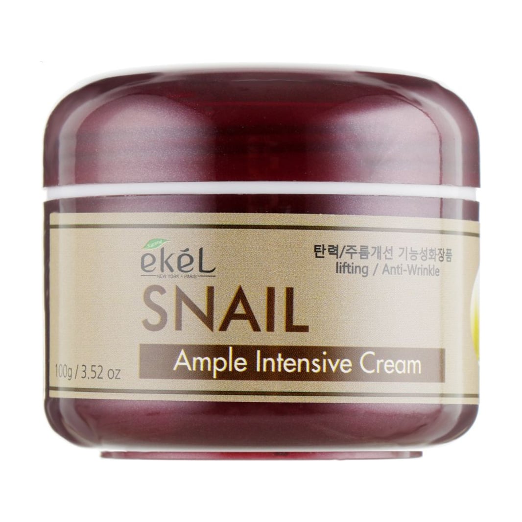 Крем для обличчя Ekel Snail Ample Intensive Cream з екстрактом муцину равлика, 100 мл